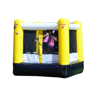 direct price for rental grade caterpillar bounce house inflatable water slide with pool green and yellow