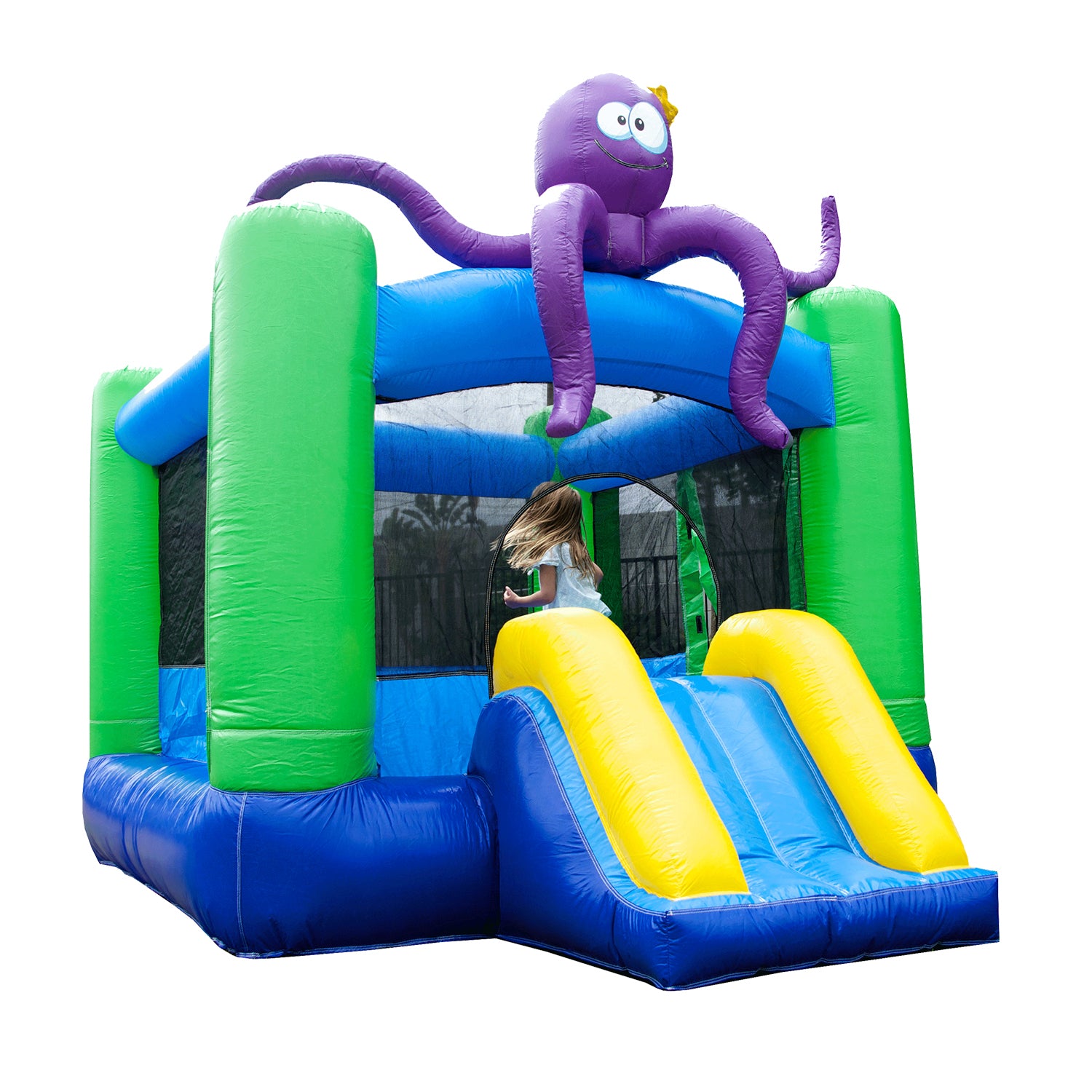 buy direct for rental grade octopus bounce house inflatable with pool for kids