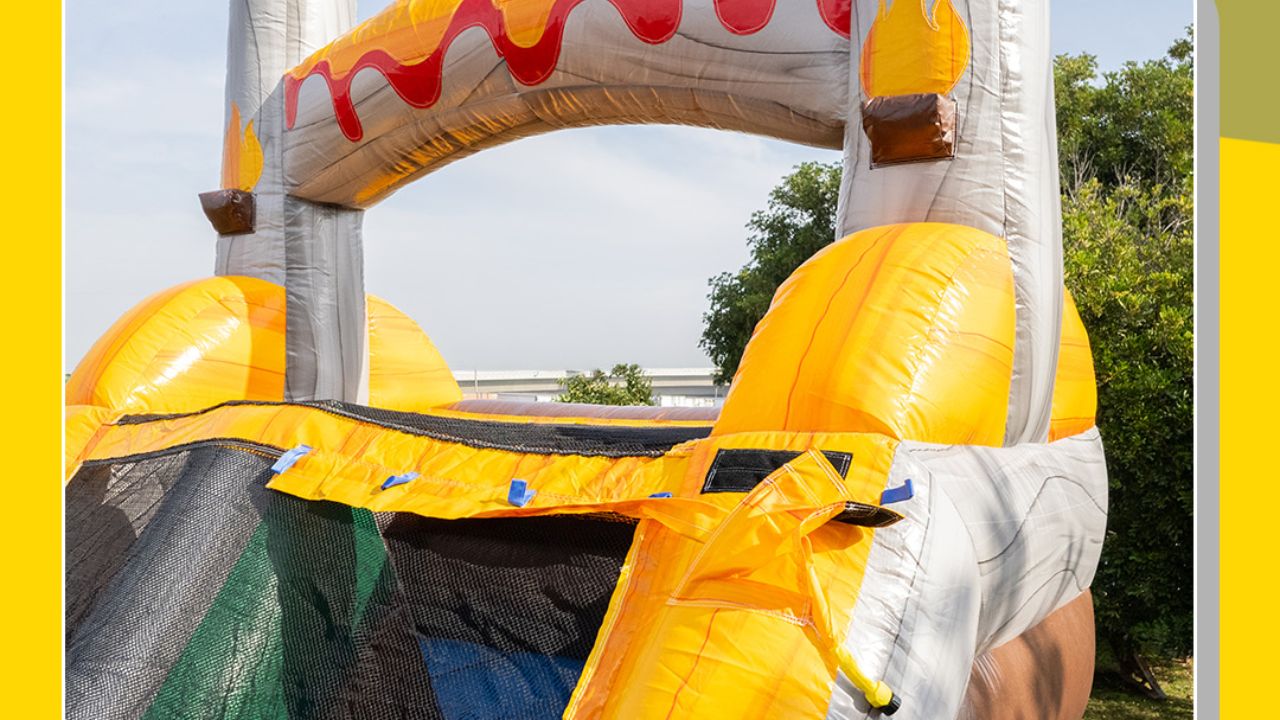 exciting dinosaur inflatable water slides