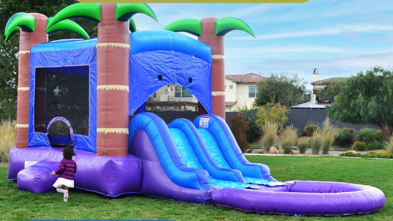 bounce house slide combo