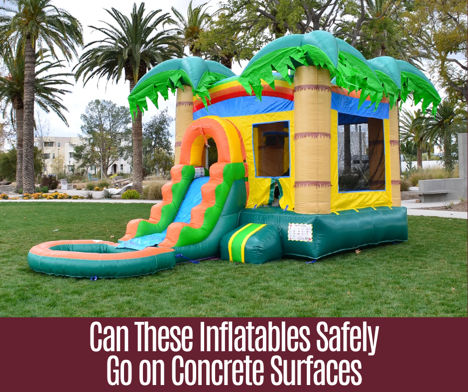 Can These Inflatables Safely Go on Concrete Surfaces