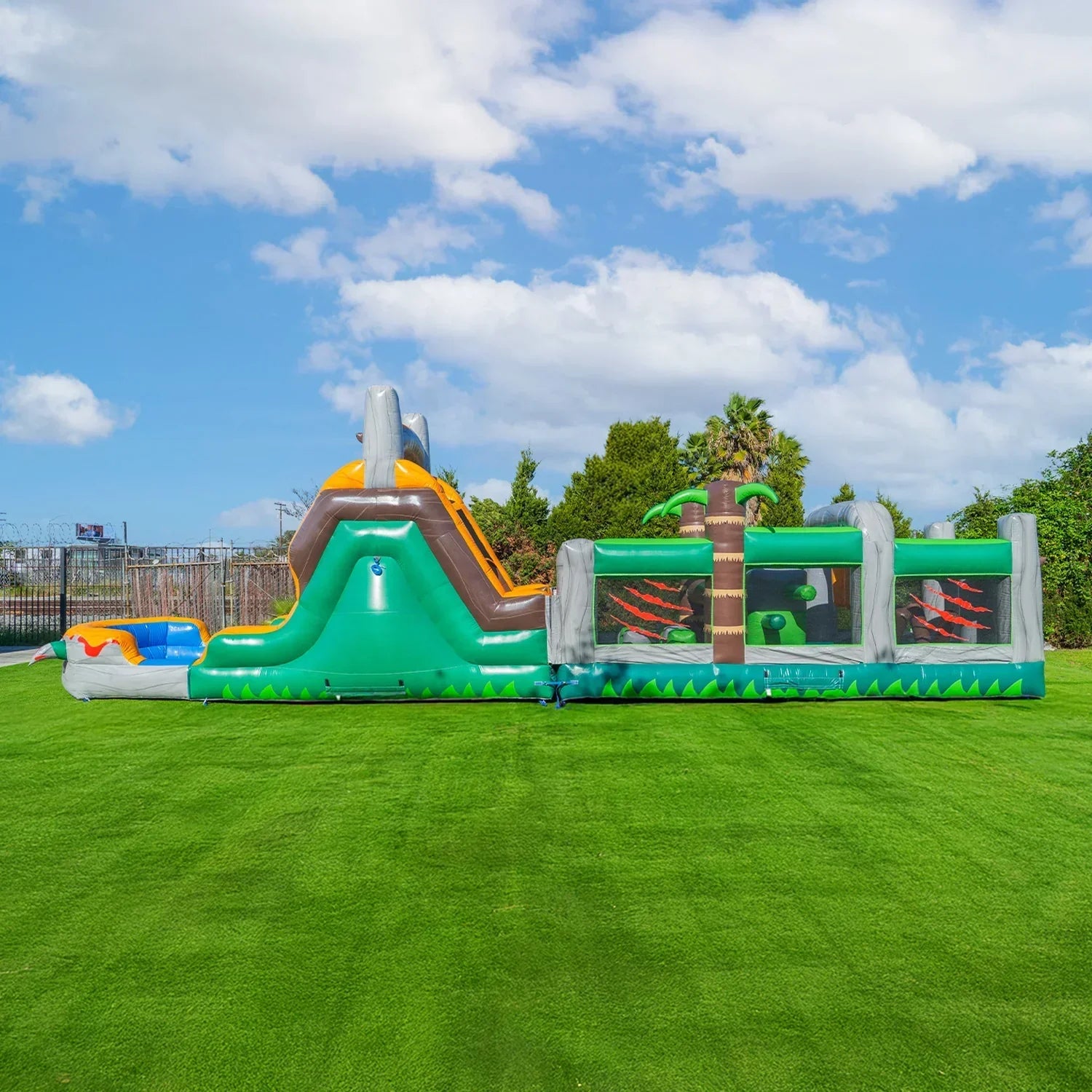 dinosaur-themed obstacle courses