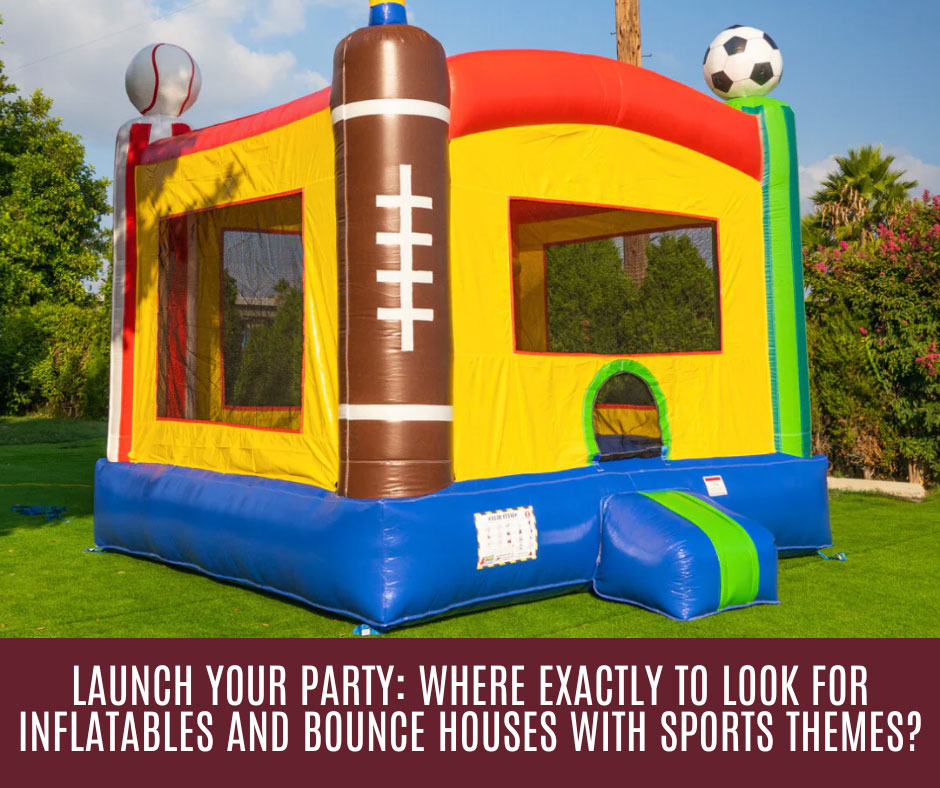 cheap sports-themed bounce houses