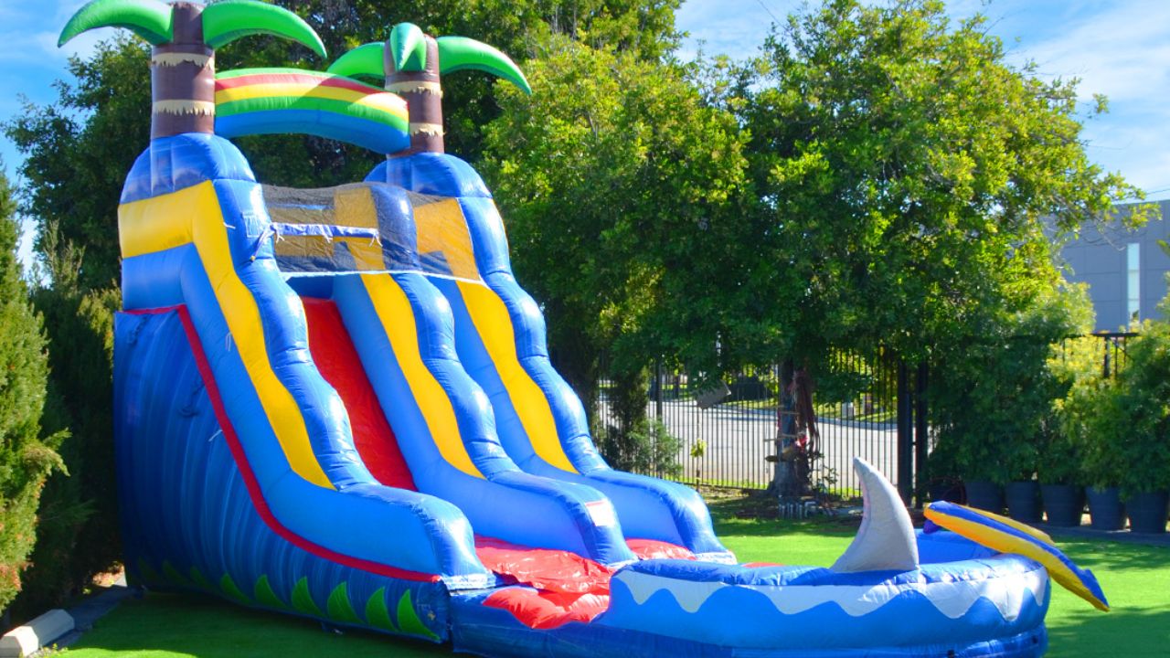 tropical water slides
