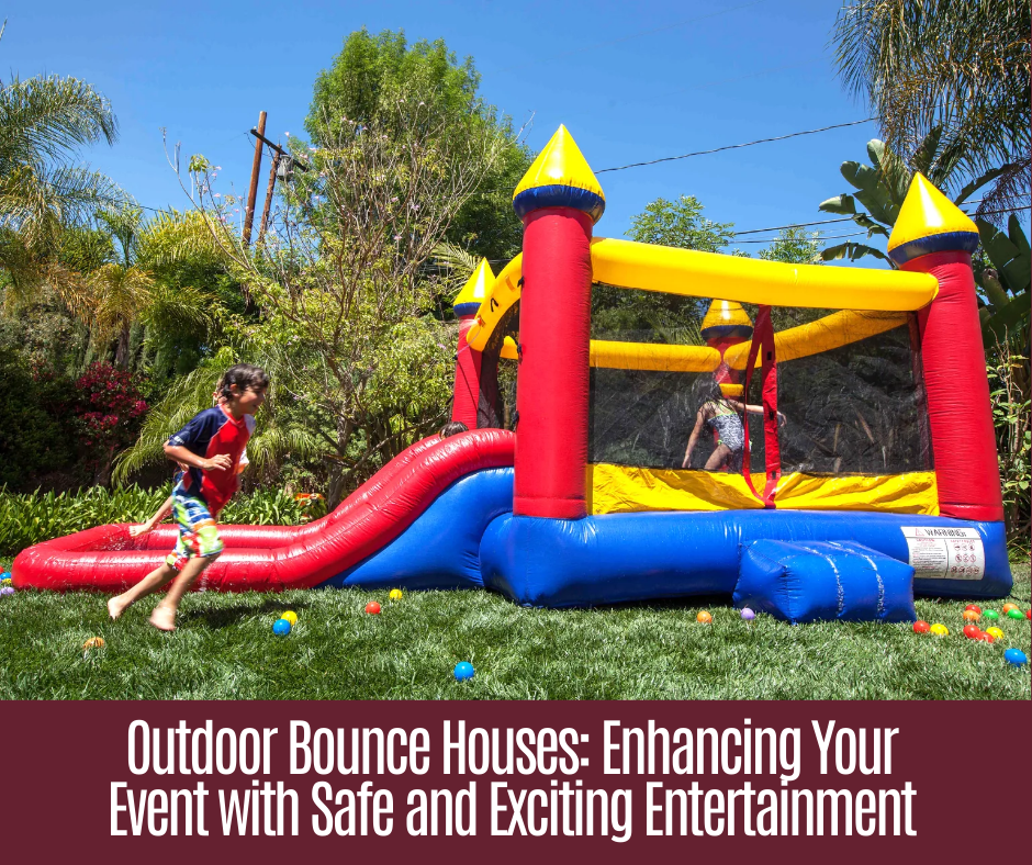 Outdoor bounce houses