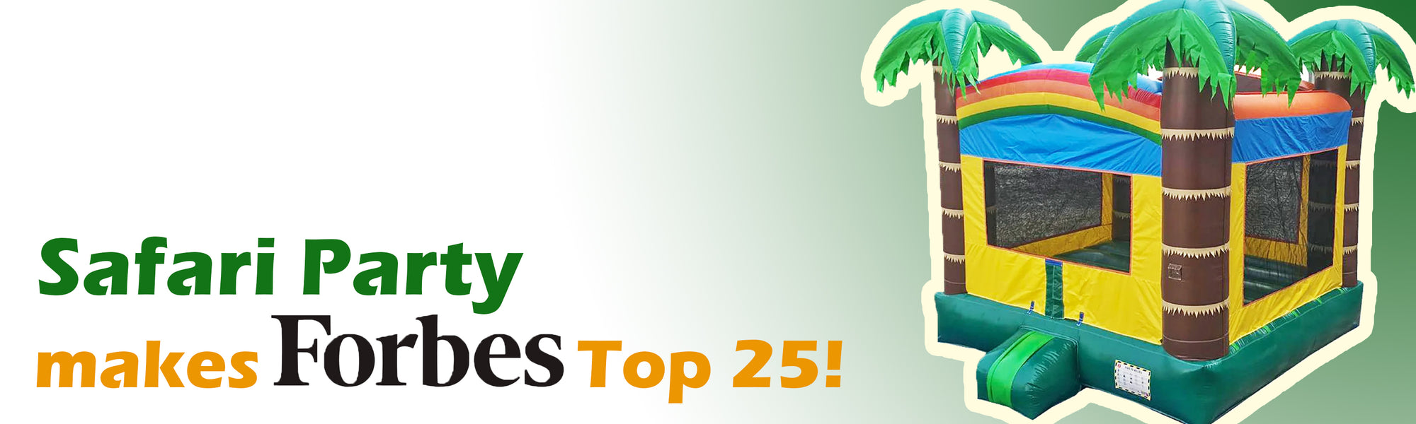 Safari Party Bounce House Makes Forbes' Top 25 Toys for 5-Year-Old Boys!
