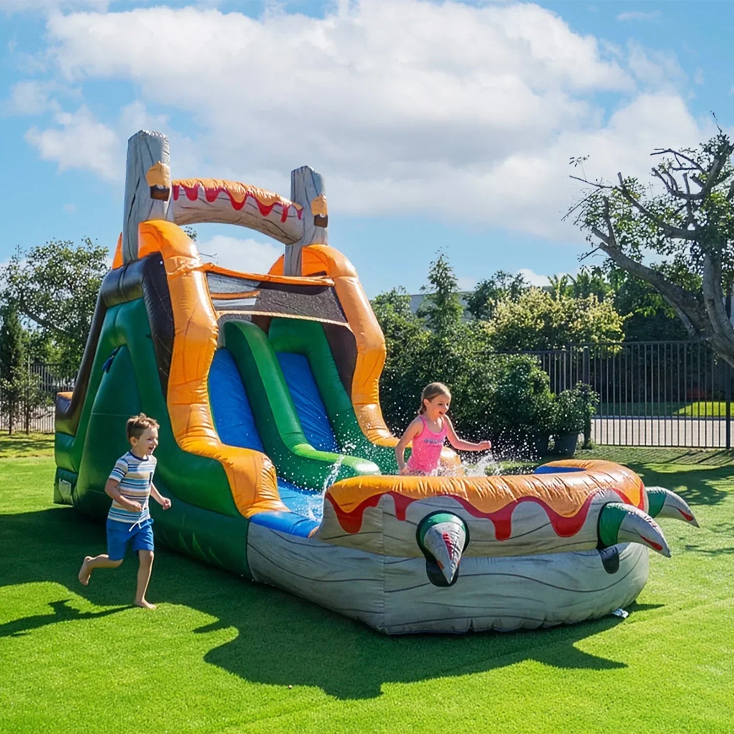 Dinosaur-themed commercial inflatables
