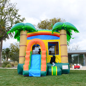 Tropical Breeze 18' x 12' Bounce House and Slide Combo