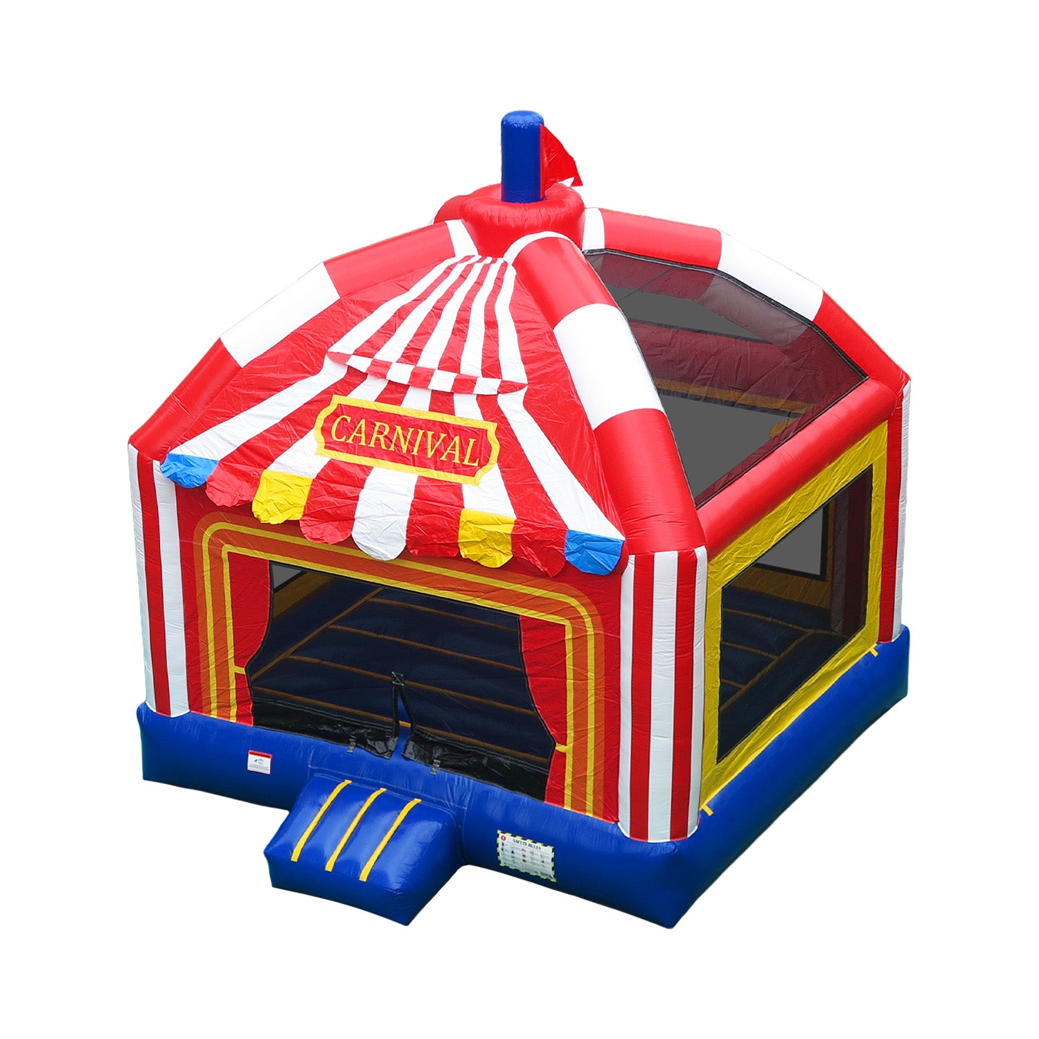 Big Top Carnival Dome Bounce House 15'x13' with High-Ceiling Dome & Extra Large Bouncing Floor
