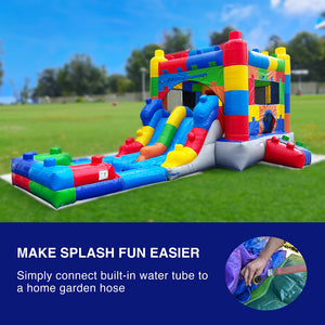 White Bounce House, Bounce House With Blower, Inflatable Bouncer, Children's Toy, Sewn With