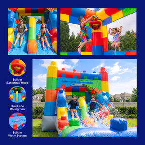 Block Party 14'x26’ Bounce House Water Slide Combo