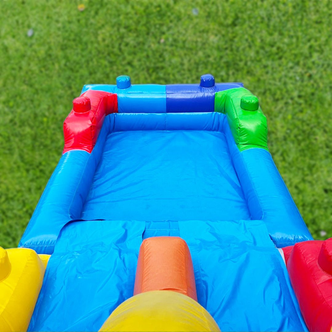 Block Party 14'x26’ Bounce House Water Slide Combo - Hero Kiddo Inflatables