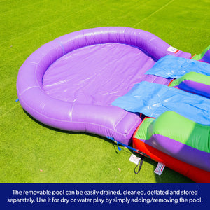 Castle Jelly Bean Bounce House with Dual Slide Combo