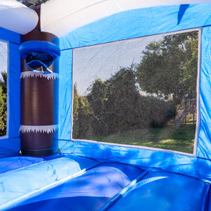 Ocean Shark Bounce House Water Slide with Pool Combo