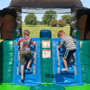 NEW! T-Rex Adventure XL Inflatable Bounce House Combo With Attached Pool