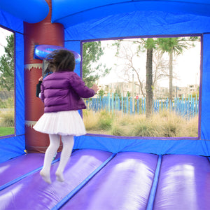 Enchanted Forest Bounce House with Dual Slide Combo