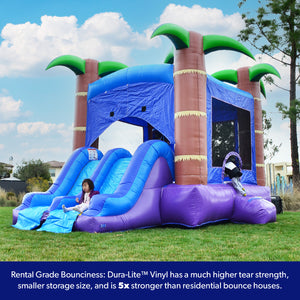 Enchanted Forest Bounce House with Dual Slide Combo