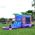 Enchanted Forest Bounce House with Dual Lane Water Slide and Detachable Pool Combo