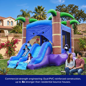 Enchanted Forest Bounce House with Dual Slide Combo