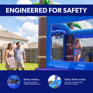 Enchanted Forest Bounce House with Dual Slide Combo