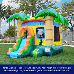 Tropical Breeze Bounce House with Slide Combo