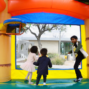 Tropical Breeze Bounce House Water Slide with Detachable Pool Combo