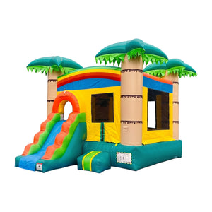 Tropical Breeze Bounce House Water Slide with Detachable Pool Combo