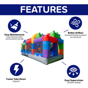 NEW! Block Party 20' Obstacle Course