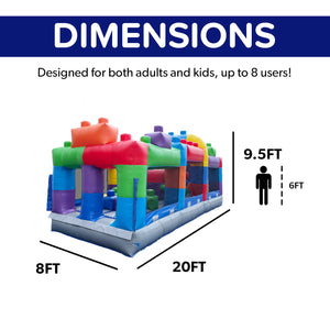 NEW! Block Party 20' Obstacle Course