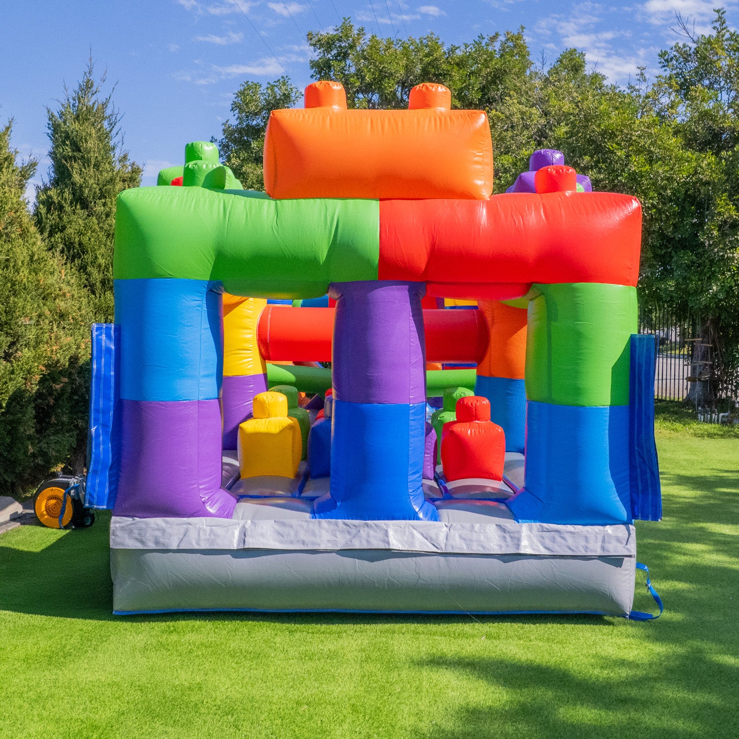 NEW! Block Party 20' Obstacle Course - Hero Kiddo Inflatables