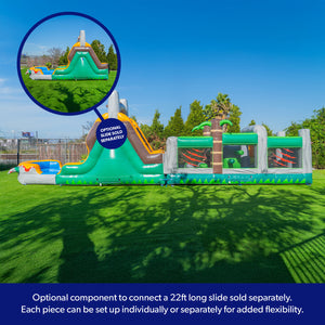 NEW! T-Rex Adventure 20’ Inflatable Obstacle Course