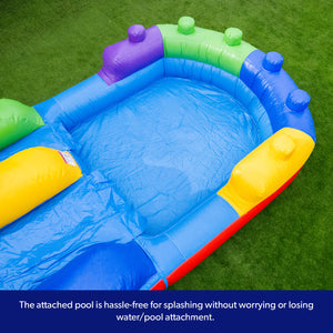 NEW! Block Party 16' Water Slide and Pool - Hero Kiddo Inflatables