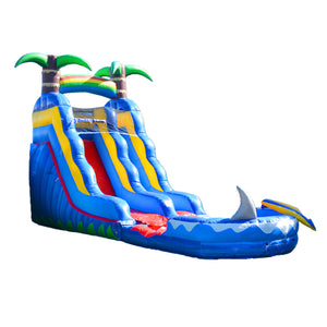 15' Ocean Shark Water Slide with Detachable Pool