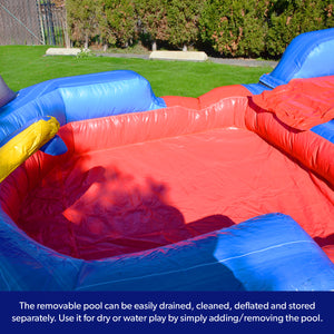 15' Ocean Shark Water Slide with Detachable Pool
