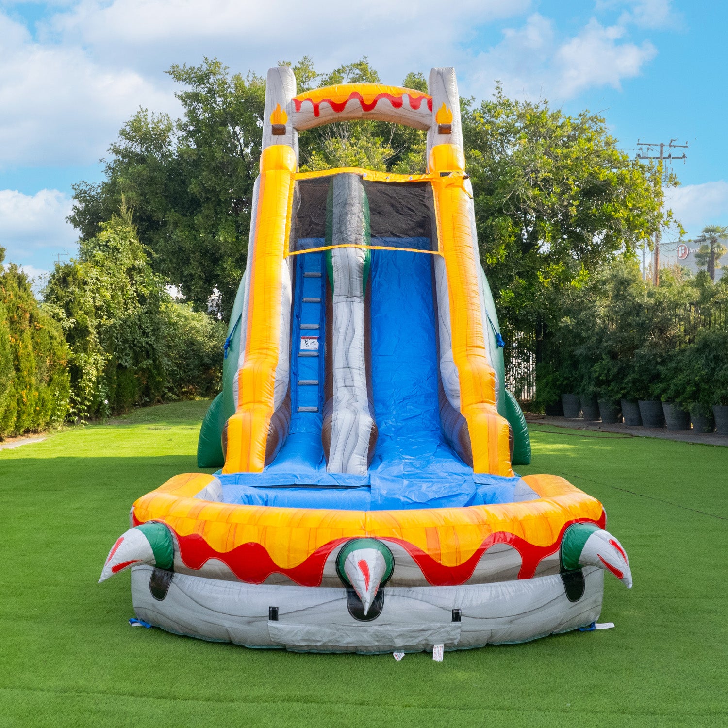 NEW! T-Rex 18' Water Slide with detachable pool