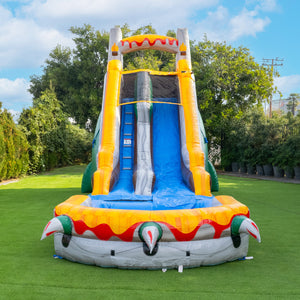 T-Rex 18' Water Slide with detachable pool