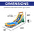 NEW! T-Rex 18' Water Slide with detachable pool