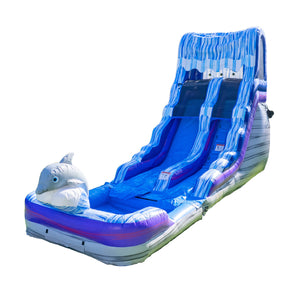 NEW! Dolphin 16' Water Slide with detachable pool