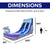 NEW! Dolphin 16' Water Slide with detachable pool