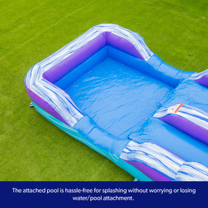 NEW! Ocean Wave 16' Water Slide with Attached Pool