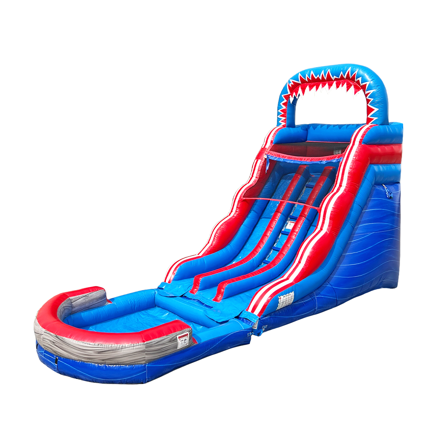 NEW! Rocket Rush 17' Dual Lane Water Slide with Detachable Pool