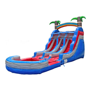 NEW! Tropic Tide Double Racer 13' Dual Lane Slide with Detachable Pool