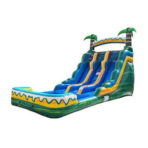 Tropical Breeze 15' Dual Lane Waterslide