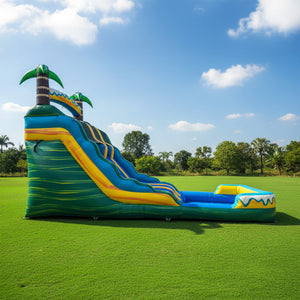 Tropical Breeze 15' Dual Lane Waterslide
