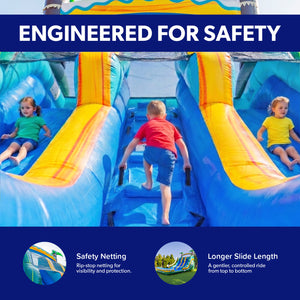 NEW! Tropical Breeze 15' Dual Lane Waterslide