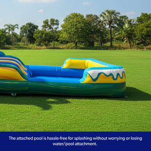 Tropical Breeze 15' Dual Lane Waterslide