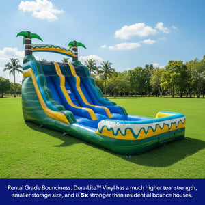 Tropical Breeze 15' Dual Lane Waterslide