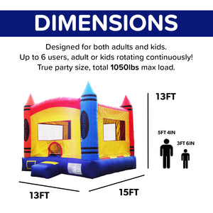 Crayon 13x13 Bounce House