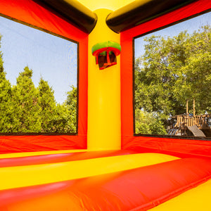 Ninja Warrior Bounce House Water Slide with Pool Combo