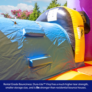 Ninja Warrior Bounce House Water Slide with Pool Combo